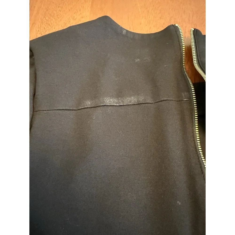 J. Crew Dress Womens Sz 8 Sheath Black Structured Knit Stretch‎ Career Work
